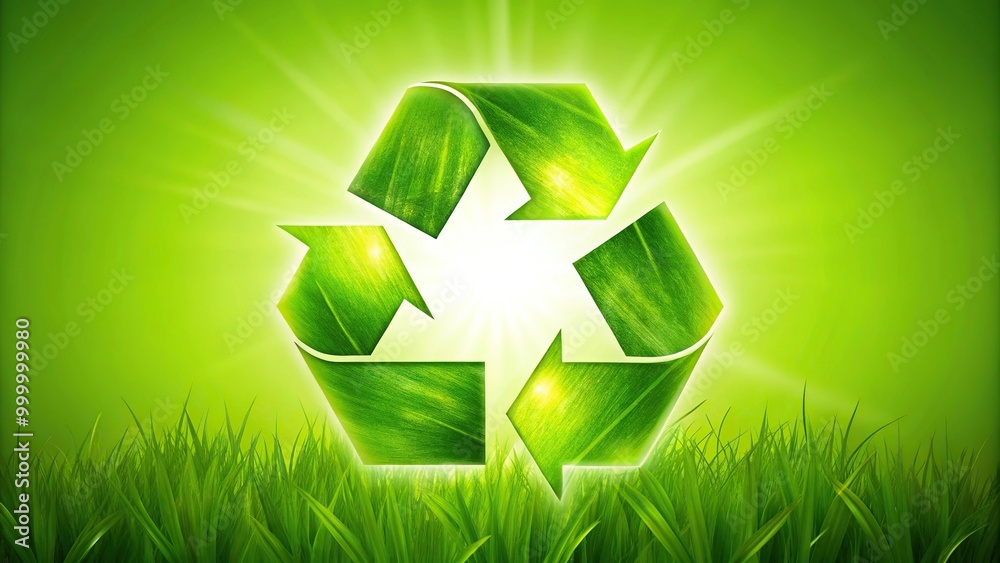 icon representing the ecological call to recycle Low Angle icon representing the ecological call to recycle Low Angle