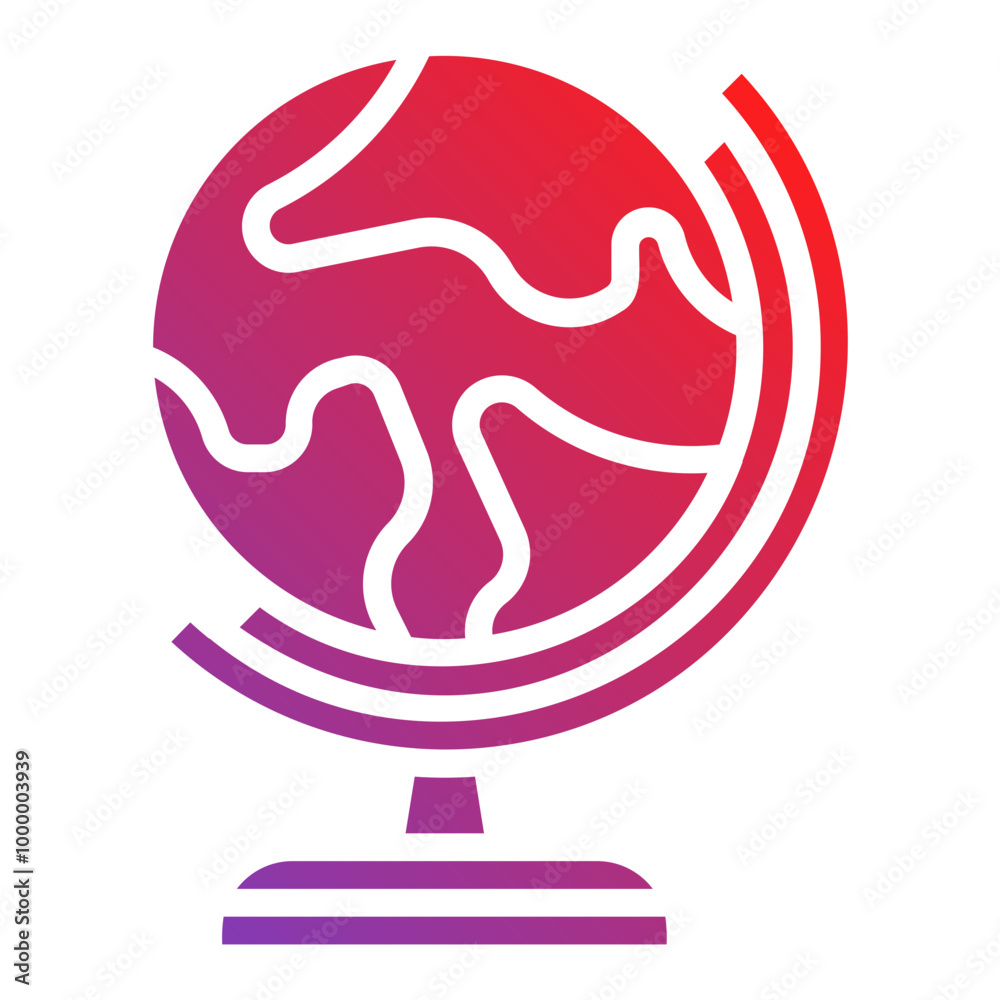 earth globe. vector single icon with a solid gradient style. suitable for any purpose. for example: website design, mobile app design, logo, etc. earth globe. vector single icon with a solid gradient style. suitable for any purpose. for example: website design, mobile app design, logo, etc.