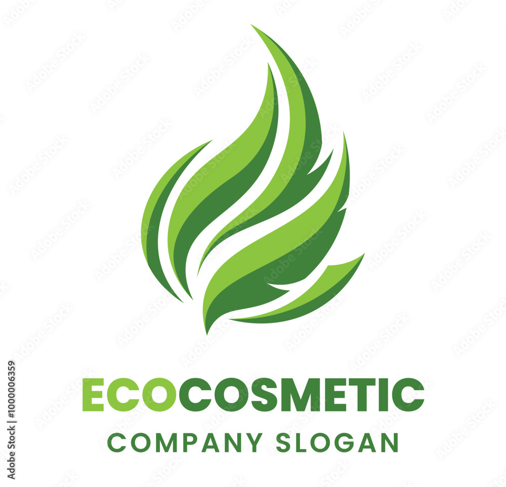 Growing leaf logo, green clean eco icon flame shape growth. Abstract leaves symbol logo. Corporate identity for eco cosmetic brands, nature logo template. Ecology environment concept. Health care Growing leaf logo, green clean eco icon flame shape growth. Abstract leaves symbol logo. Corporate identity for eco cosmetic brands, nature logo template. Ecology environment concept. Health care