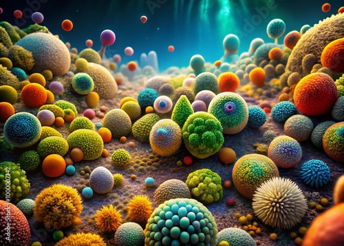 Diverse World of Archaea: Microscopic Life Forms in Extreme Environments and Their Unique Structures photo