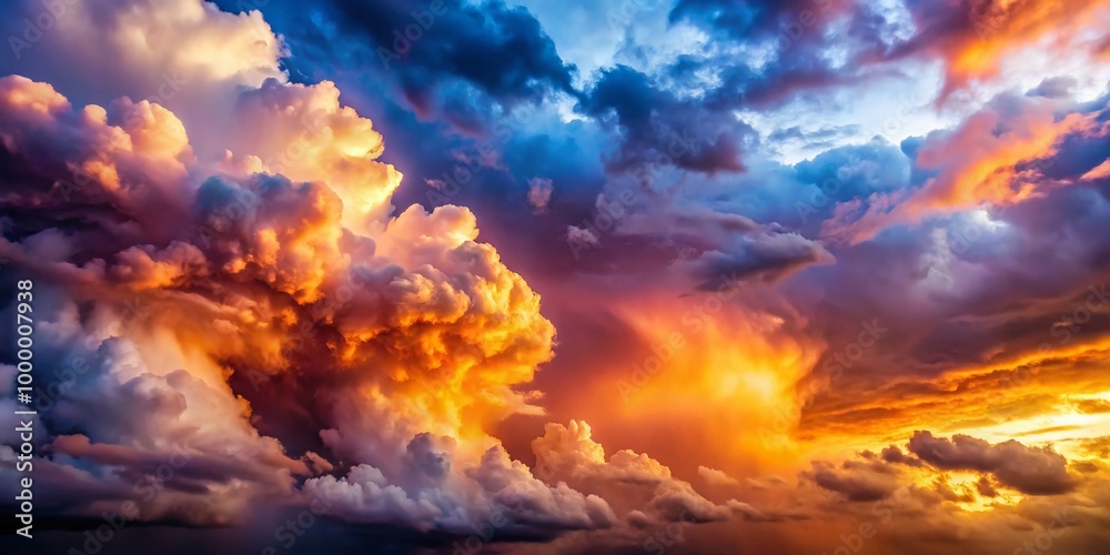Dramatic Cloudy Dark Sky with Ominous Clouds and Hints of Light Breaking Through the Atmosphere Dramatic Cloudy Dark Sky with Ominous Clouds and Hints of Light Breaking Through the Atmosphere