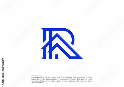 letter R home logo design vector idea, letter R logo design