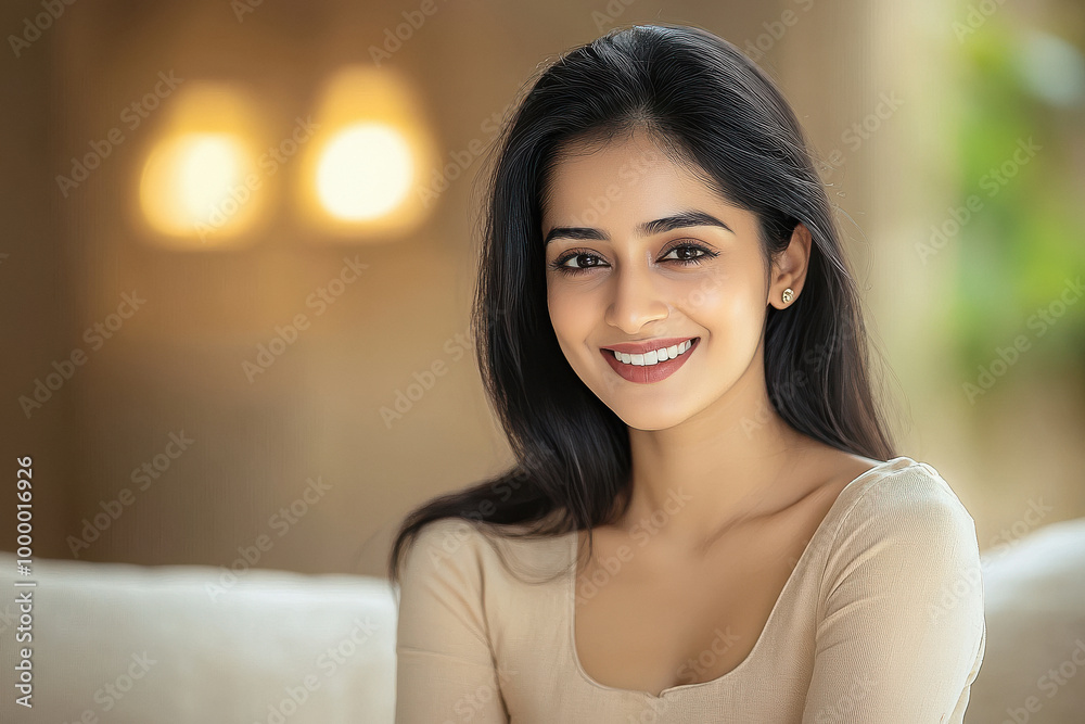 Young beautiful indian woman