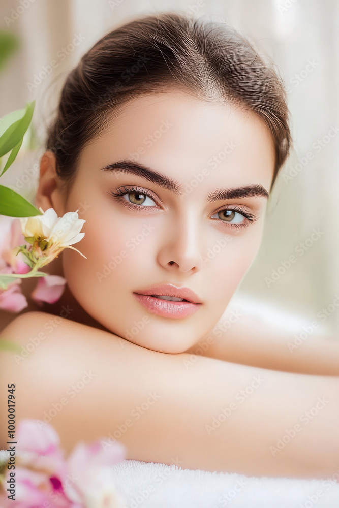 beautiful woman with perfect skin beautiful woman with perfect skin
