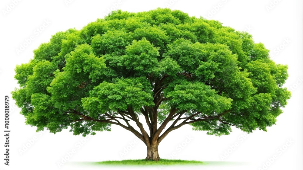 Isolated green tree on white background with clipping path Isolated green tree on white background with clipping path