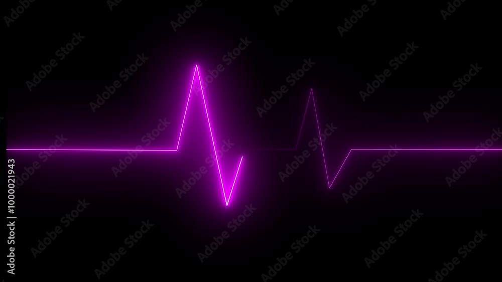 Graphic neon style heartbeat, palpitations. Concept: Medicine, health care, doctors cyan heart beat Graphic neon style heartbeat, palpitations. Concept: Medicine, health care, doctors cyan heart beat