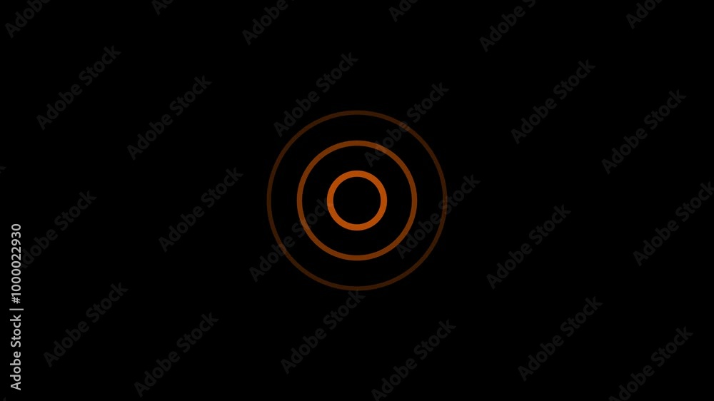 Animation of coral circular electric wave spreading with transparent channel Animation of coral circular electric wave spreading with transparent channel