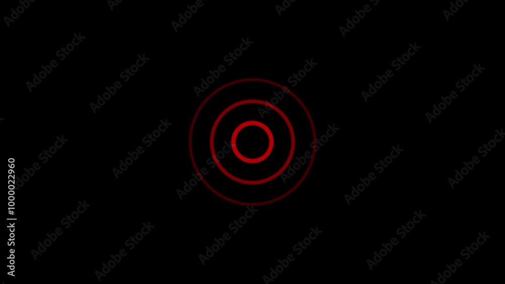 Animation of maroon circular electric wave spreading with transparent channel Animation of maroon circular electric wave spreading with transparent channel