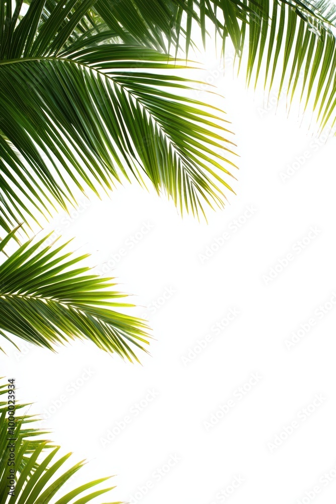 Coconut tree leaf abstract with copy space background Coconut tree leaf abstract with copy space background