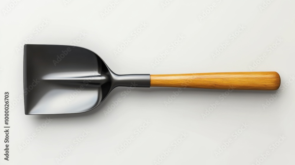 Gardening shovel with a wooden handle on a white isolate background. Gardening shovel with a wooden handle on a white isolate background.