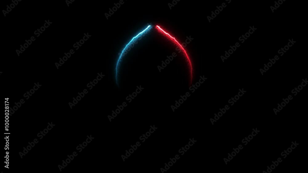 neon particle background animation on black background. neon particle background animation on black background.