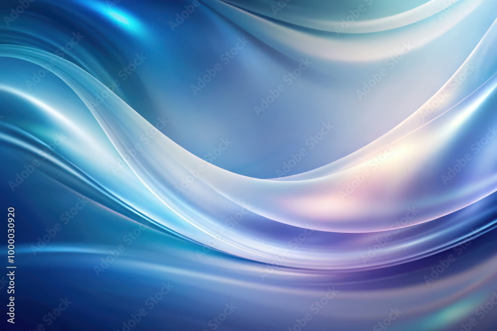 Captivating waves of blue and silver dance gracefully under a soft glow in an ethereal, dreamlike background. Generative AI Captivating waves of blue and silver dance gracefully under a soft glow in an ethereal, dreamlike background. Generative AI