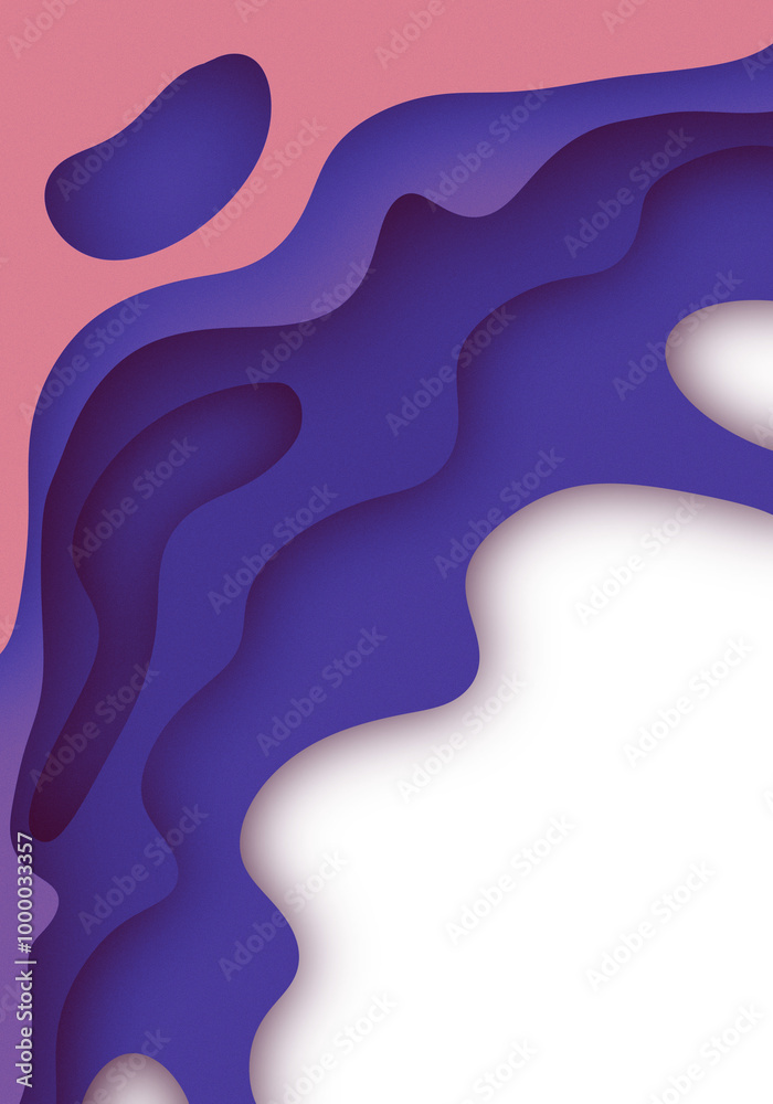 Naklejka premium Paper cut background