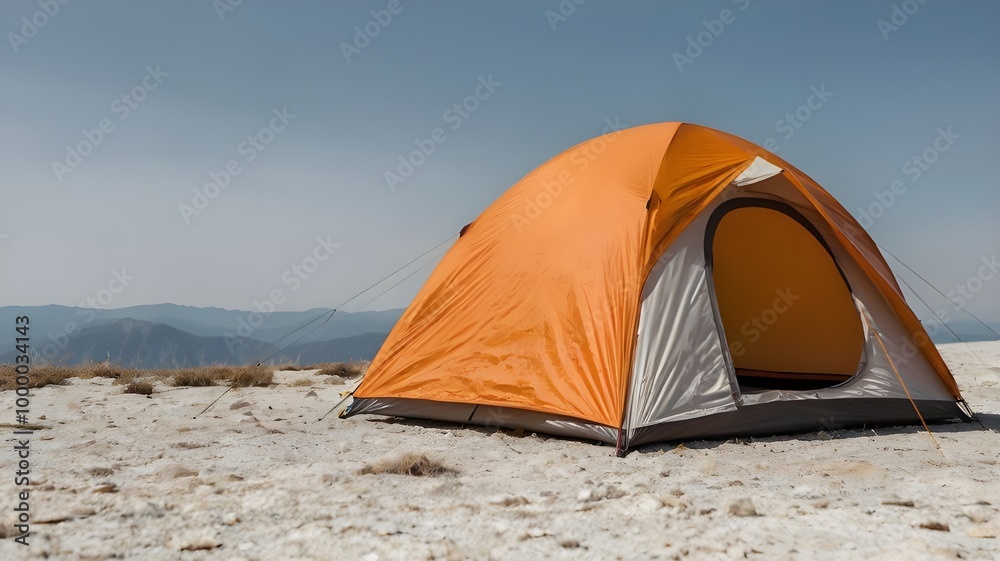 camping tent in the mountains camping tent in the mountains