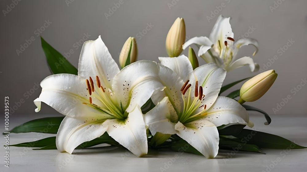 Fototapeta premium white water lily