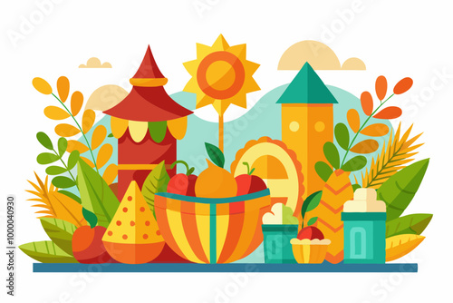 Sokkat  Color vector illustration