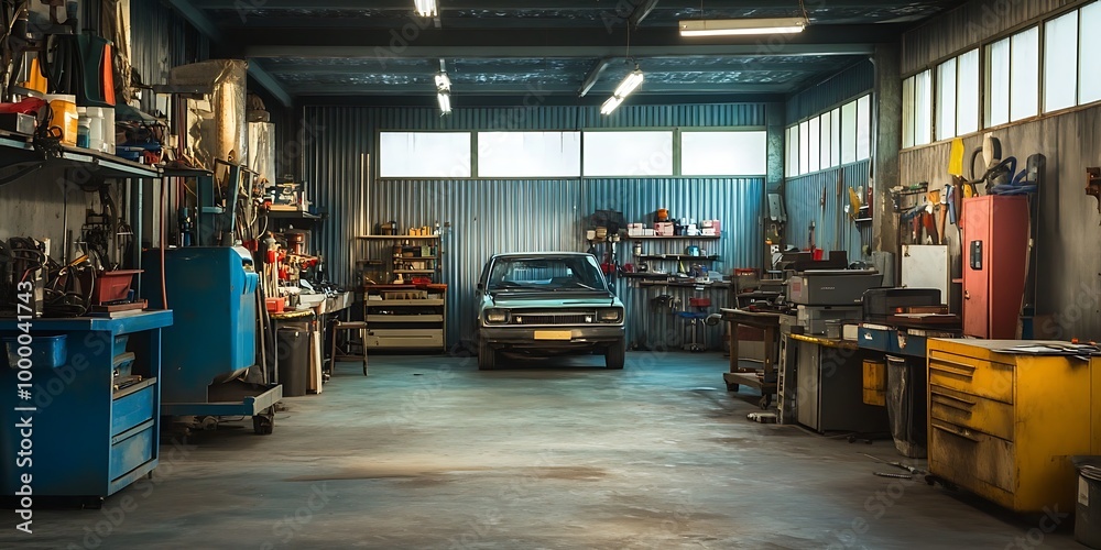 interior car repair of a factory interior car repair of a factory