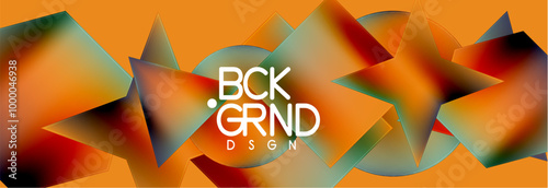 Fluid color geometric shapes abstract background. Vector Illustration For Wallpaper, Banner, Background, Card, Book Illustration, landing page