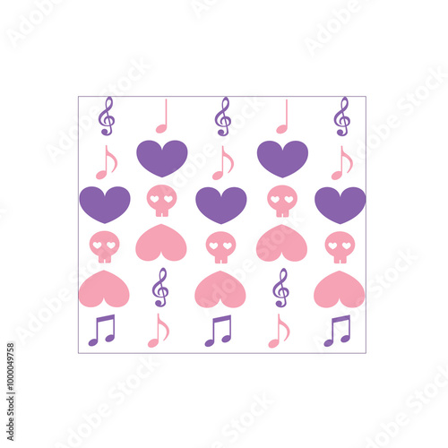 valentine card with hearts