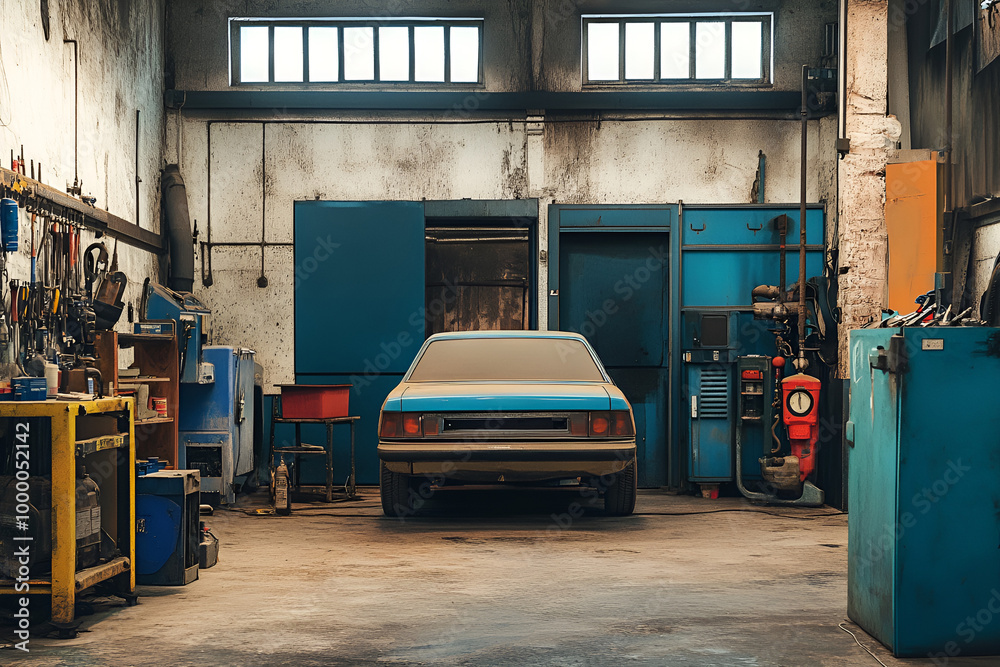 car in garage car in garage