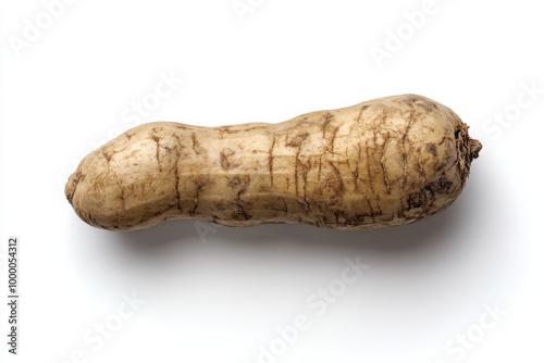 Starchy Wild Groundnut Tuber on White photo