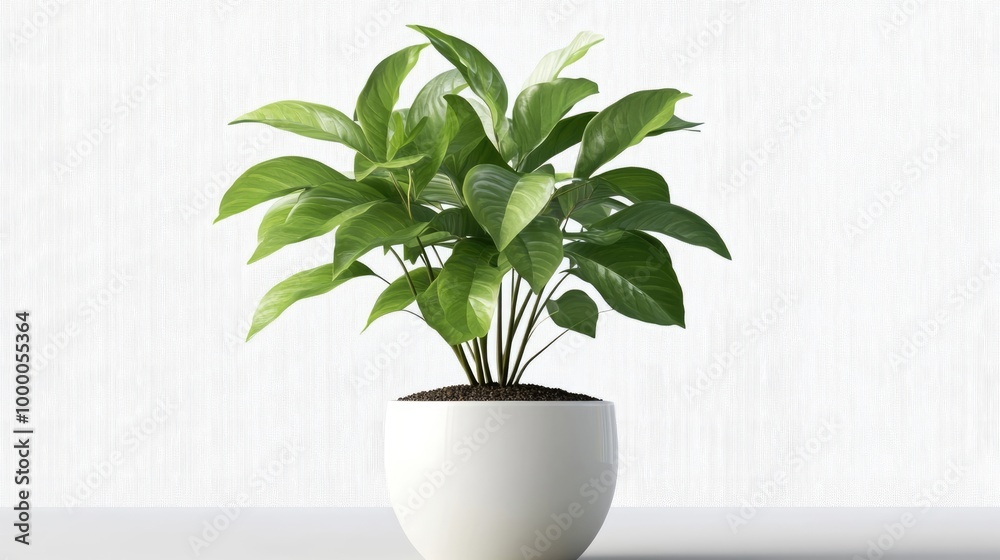 Modern indoor plant isolate on transparency background PNG