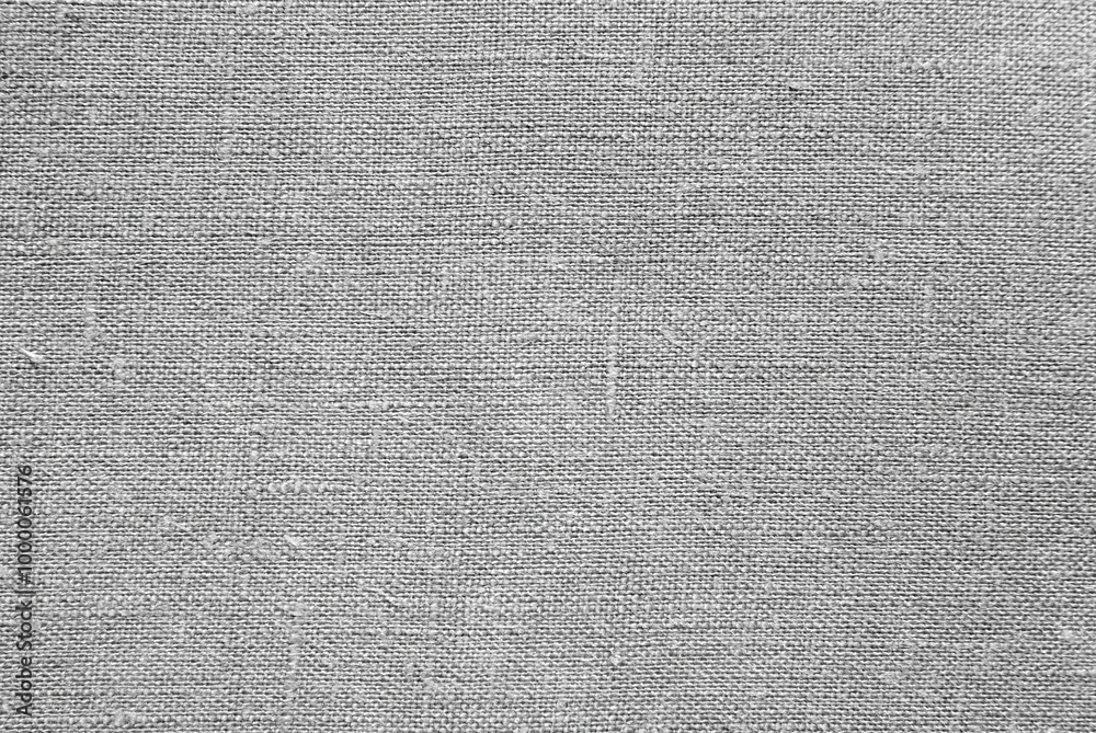 Fototapeta premium Gray natural canvas with embossed texture