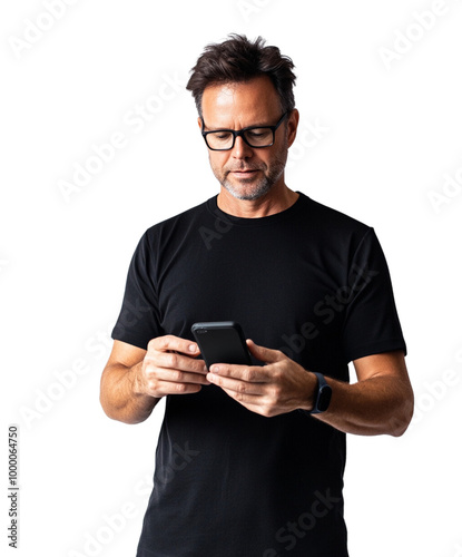 man with mobile phone