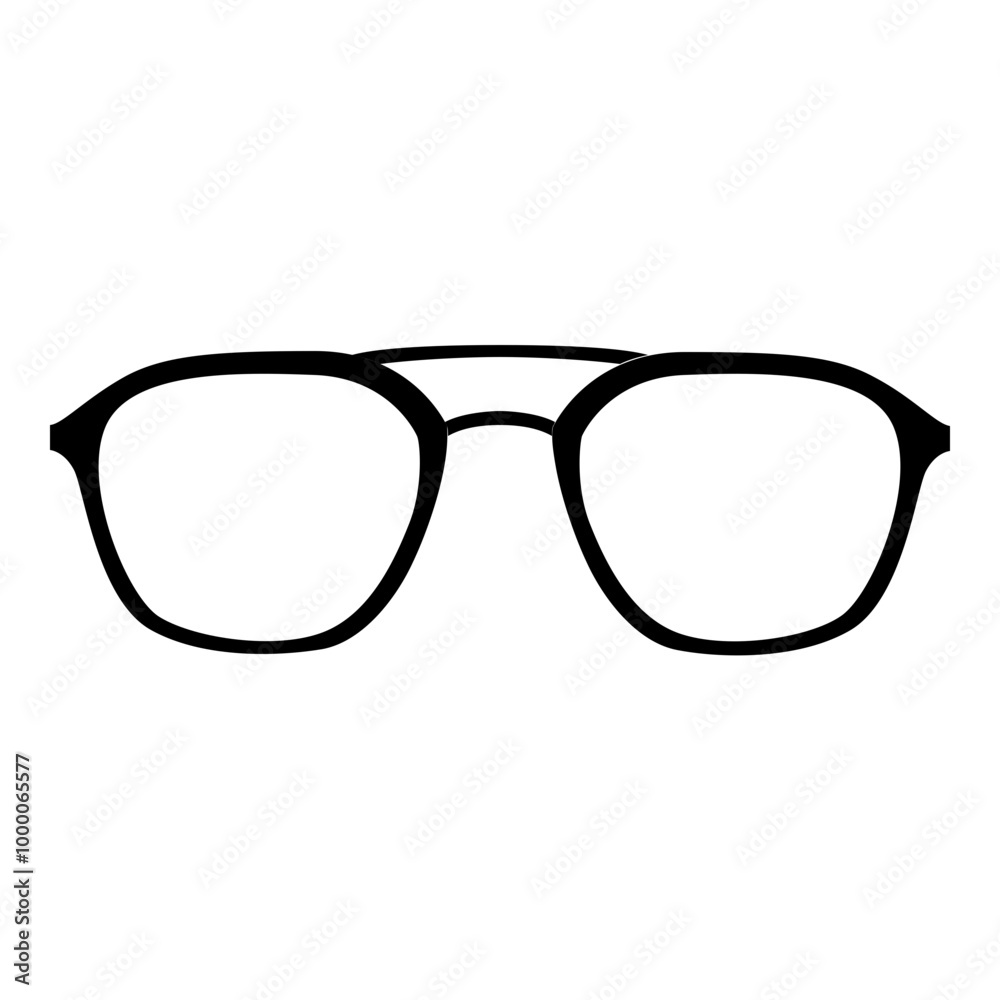 Retro Glasses Icon. Simple Eyewear Symbol Vector Illustration. Retro Glasses Icon. Simple Eyewear Symbol Vector Illustration.
