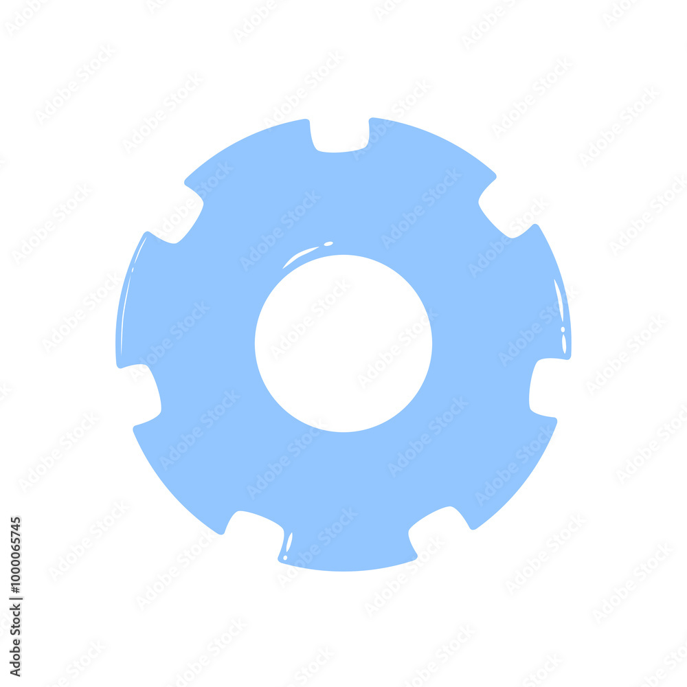 Doodle Icon setting , app ,digital illustration on transparent background that can be use for background, slide view, social media, sticker, scrapbook and etc. | Aesthetic with blue color