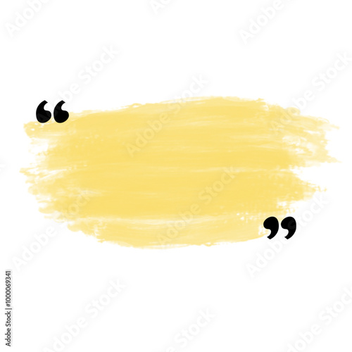 Quote box frame. Speech quotation marks. Quote box icon.