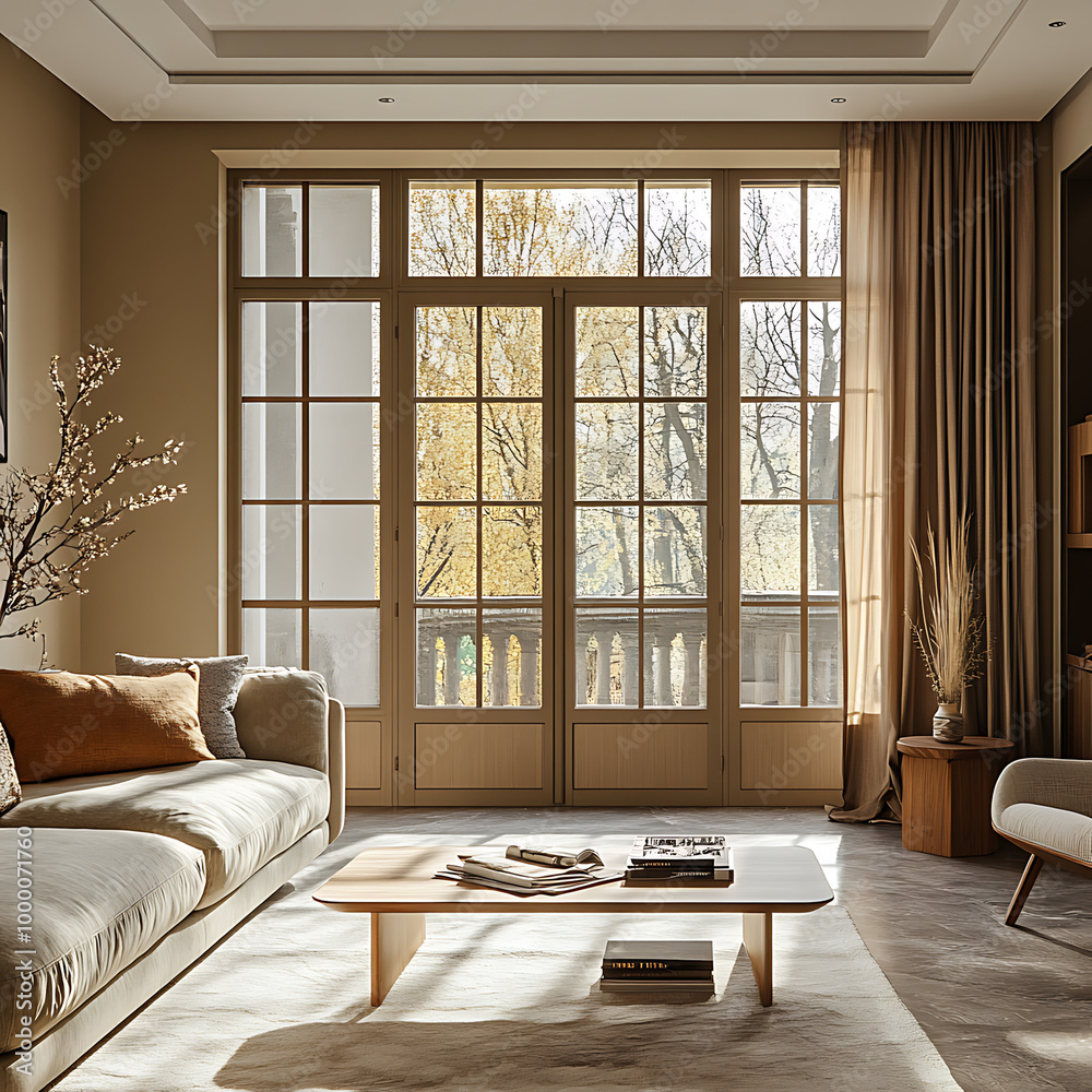 Cozy small living room featuring a large window, decorated in warm brown tones, creating an inviting atmosphere perfect for relaxation and comfort.
Cozy small living room featuring a large window, decorated in warm brown tones, creating an inviting atmosphere perfect for relaxation and comfort.