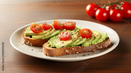 Delicious Whole Wheat Toast with Fresh Toppings