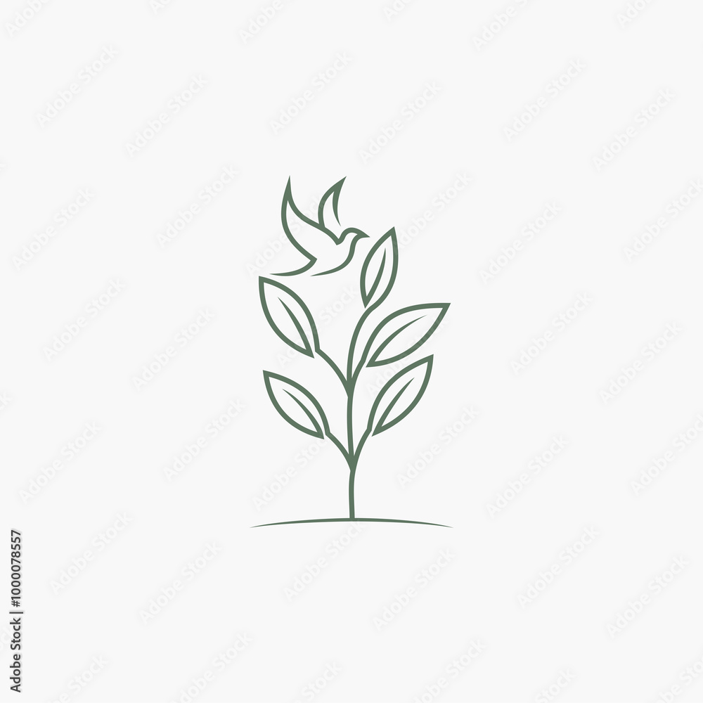 Obraz premium DOVE LEAF