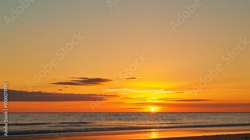 sunset over the sea