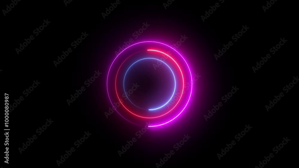 neon glowing circle frame background.Lines Blinkin Loop Animation. Alpha Channel. neon glowing circle frame background.Lines Blinkin Loop Animation. Alpha Channel.