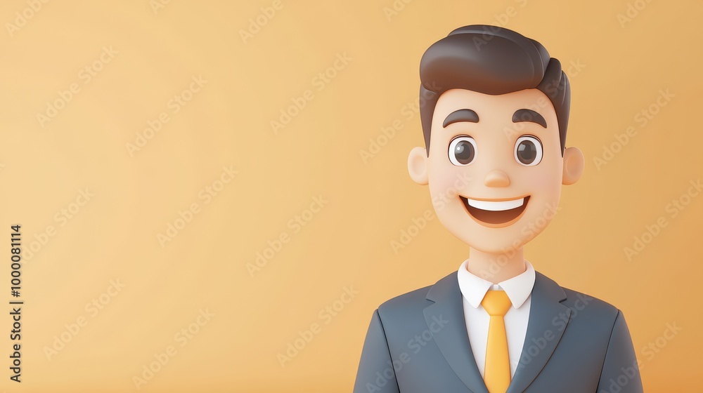 A man in a suit and tie is smiling and looking at the camera A man in a suit and tie is smiling and looking at the camera