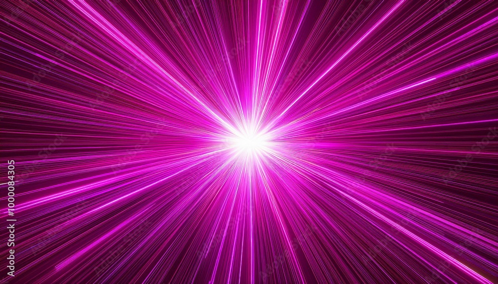 The effect of a laser burst of energy in space. Movement of pink cosmic flare. The effect of a laser burst of energy in space. Movement of pink cosmic flare.