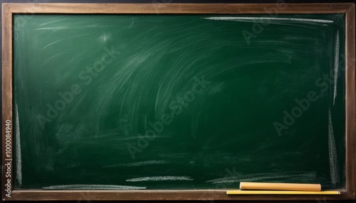 Chalk rubbed out green chalkboard texture.