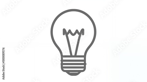 a black and white drawing of a light bulb 