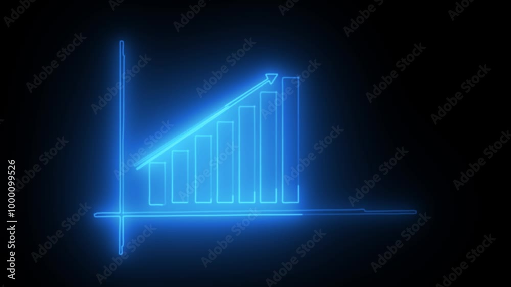 Blue Color Business Graph with Glowing Saber Effect: A Futuristic and Dynamic Visualization for Data Presentations Blue Color Business Graph with Glowing Saber Effect: A Futuristic and Dynamic Visualization for Data Presentations