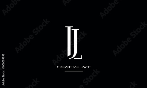 JL, LJ, J, L abstract letters logo monogram photo