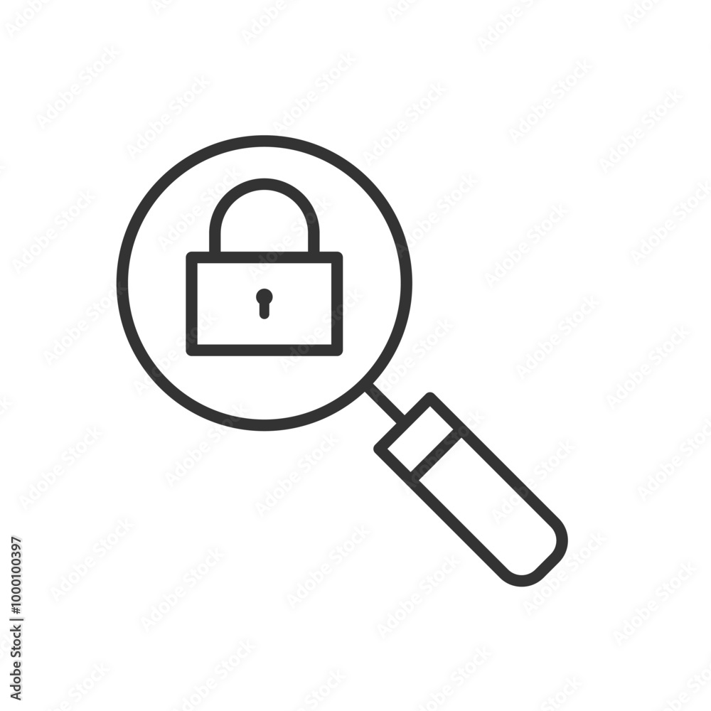 Search lock Icon Search lock Icon