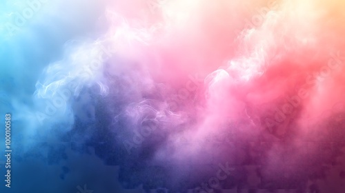 A simple abstract background of soft pastel rainbow colors, featuring a smooth gradient from pink to blue and purple, with a dreamy and minimalistic feel, 