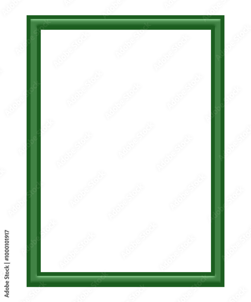green frame isolated on white green frame isolated on white