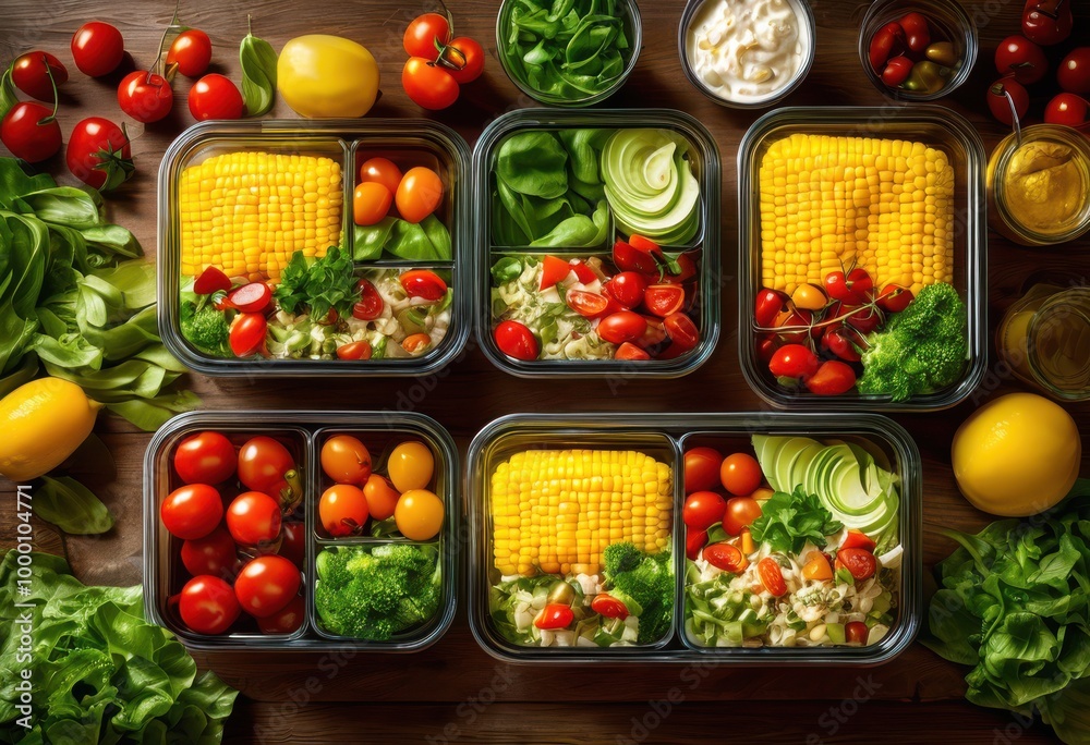 vibrant colorful meal prep containers overflowing healthy ingredients nutritious eating, food, vegetables, fruits, nutrition, cooking, storage, organization vibrant colorful meal prep containers overflowing healthy ingredients nutritious eating, food, vegetables, fruits, nutrition, cooking, storage, organization