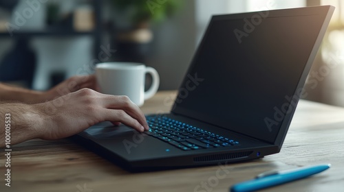 The Laptop and Coffee Setup