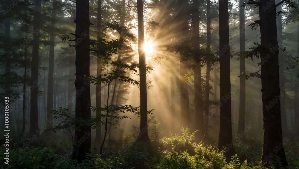 Fototapeta premium morning in the forest