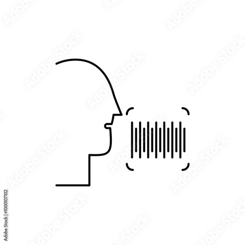 sound frequency icon, audio signal