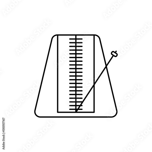 Metronome icon, music beats